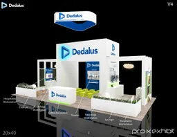 20x40 Île booth design by Pro-X Exhibits